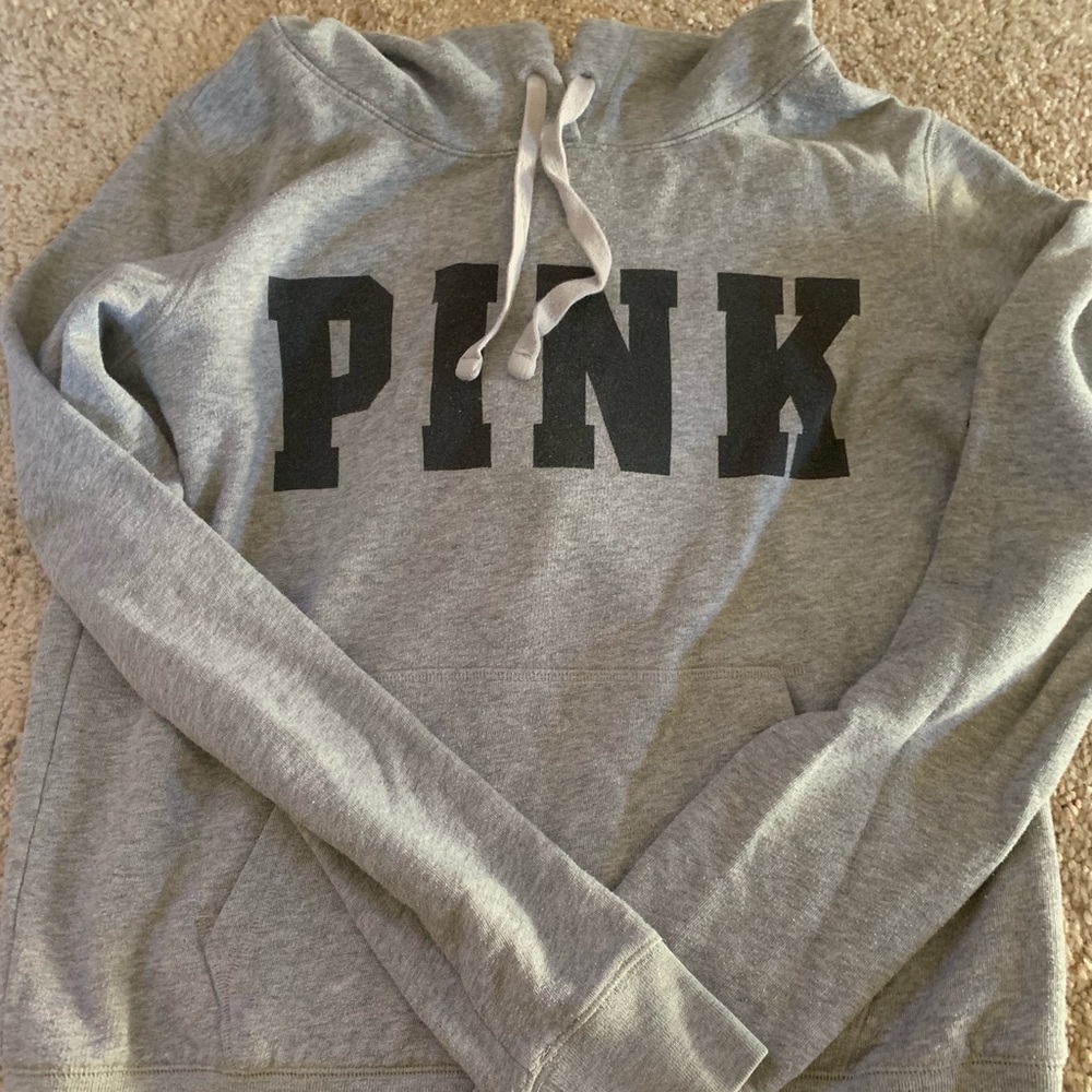 PINK gray sweatshirt